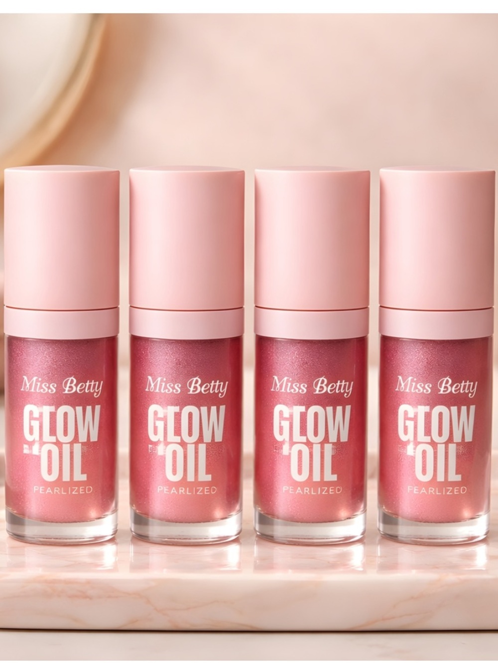 Miss Betty "Fat Oil" Perlado Lip Oil Set Of 4 NEW